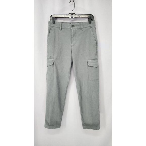 Club Monaco Pants Mens 29 Gray Cargo Chino Utility Flap Pockets Workwear Casual - Picture 1 of 11